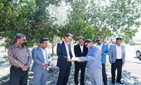 بازدید فرماندار از محل احداث نخستین نوروزگاه ورودی شهرستان جم با هدف ارتقای خدمات سفر